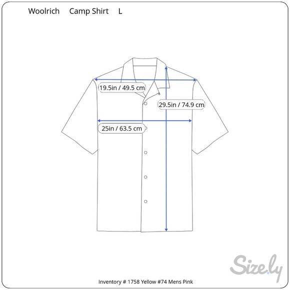 Woolrich Men’s L Stone Short Sleeve Cotton Button-up Shirt, 6248 Pockets - Picture 3 of 7